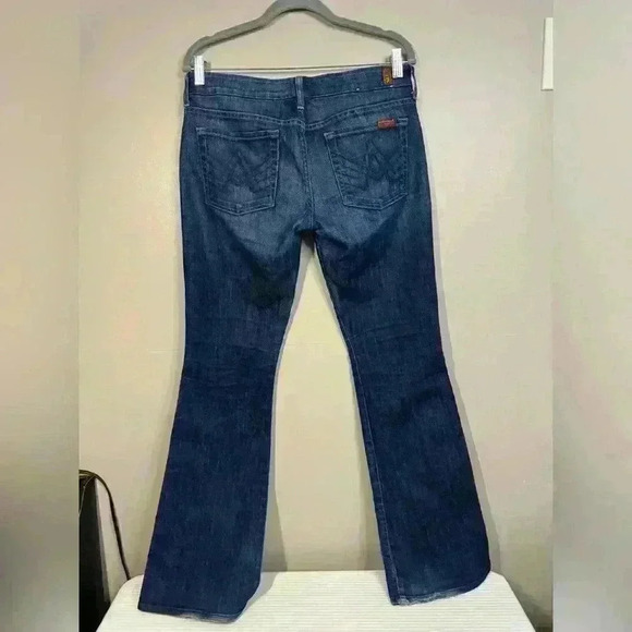 7 For All Mankind A Pocket Bootcut Jeans 28 / 6 Medium Wash Y2K Classic Fit - Picture 6 of 11